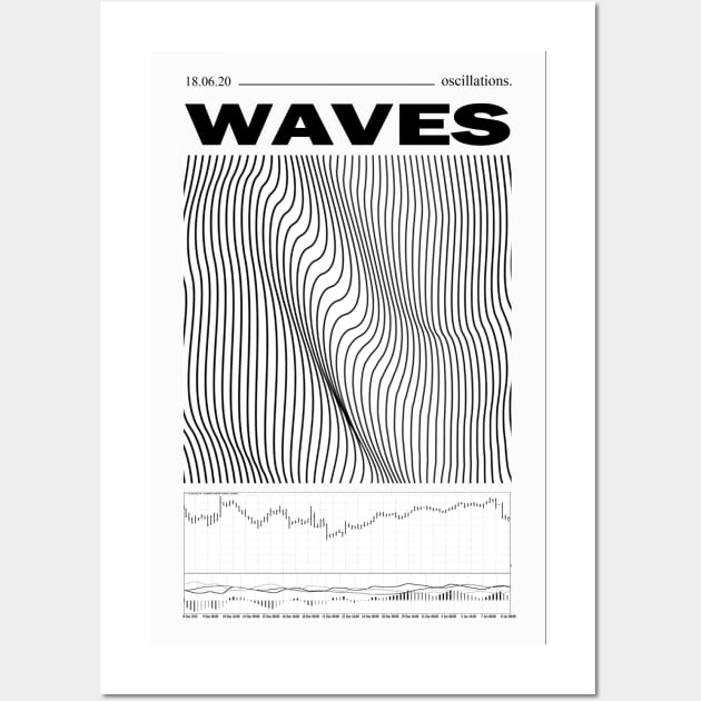 WAVES (white) Wall Art by AnnVas